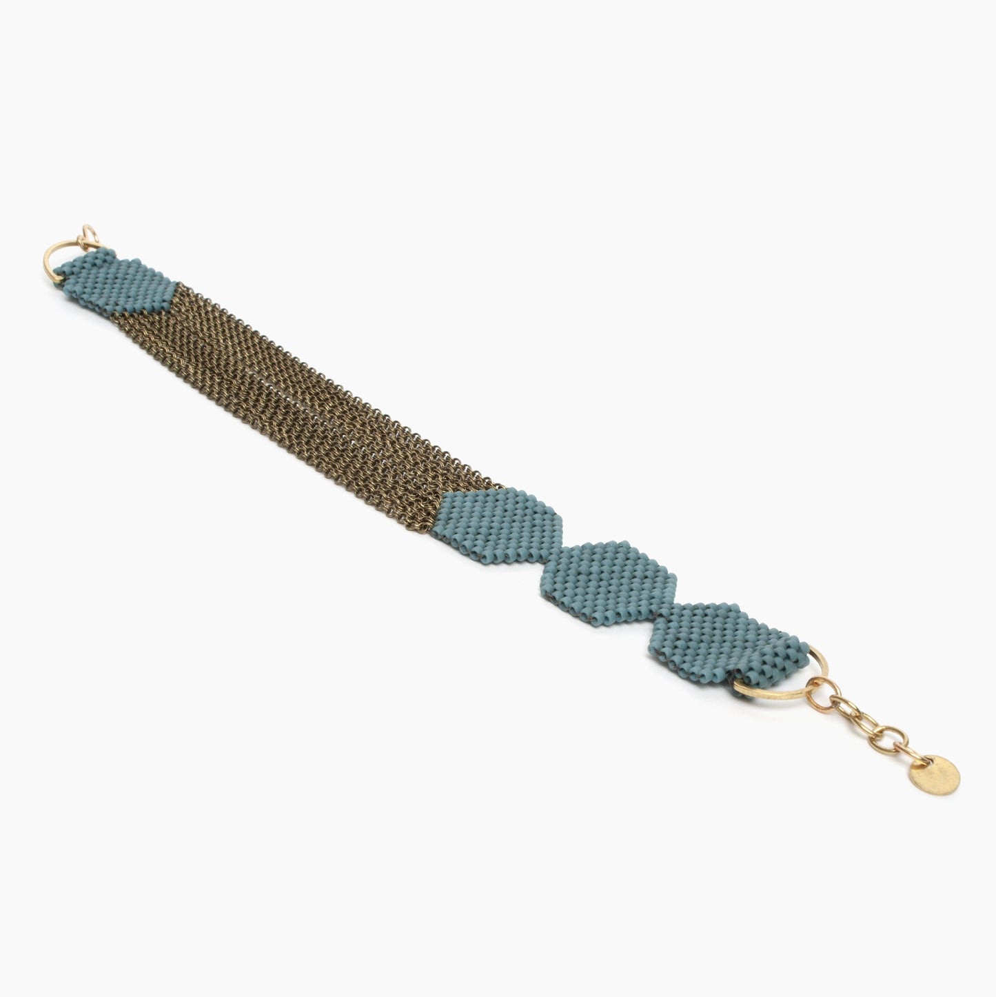 Row Bracelet in Shale Blue